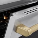 Autograph Edition 36 In. 5.2 Cu. Ft. Paramount Induction Range With 5 Element Cooktop And Electric Convection Oven In Stainless Steel With Champagne Bronze Helix Handle And Knob Accents view 8