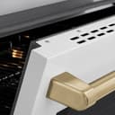 Autograph Edition 30 In. 4.2 Cu. Ft. Paramount Induction Range With 4 Element Cooktop And Electric Convection Oven In Stainless Steel With White Matte Door And Champagne Bronze Accents view 8