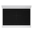 Autograph Edition 36 In. 5.2 Cu. Ft. Paramount Induction Range With 5 Element Cooktop And Electric Convection Oven In Stainless Steel With White Matte Door And Champagne Bronze Accents view 2