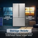 26.5 Cu.ft. Counter Depth 36 In. French 3-door Refrigerator With Internal Water Dispenser In Stainless Steel view 9
