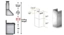 2-12" Short Chimney Pieces for 8 ft. Ceilings view 1