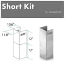 2-12 in. Short Chimney Pieces for 7.6 ft. to 8 ft. Ceilings view 1
