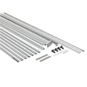 Full-Refrigerator and Up-Right Freezer Sidekick Trim Kit, Stainless Steel, used with WSZ57L18DM and WSR57R18DM models view 1