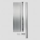Full-Refrigerator and Up-Right Freezer Sidekick Trim Kit, Stainless Steel, used with WSZ57L18DM and WSR57R18DM models view 2