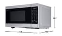 0.9 Cu. Ft. 900w Stainless Steel Countertop Microwave Oven view 13