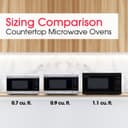 0.9 Cu. Ft. 900w Stainless Steel Countertop Microwave Oven view 12