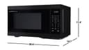 1.1 Cu. Ft. 1000w Black Countertop Microwave Oven view 6