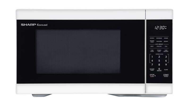 1.1 Cu. Ft. 1000w White Countertop Microwave Oven