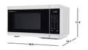 1.1 Cu. Ft. 1000w White Countertop Microwave Oven view 6