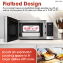 1.1 Cu. Ft. 1100w Flatbed Countertop Microwave Oven With Inverter Technology view 10