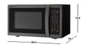 1.4 Cu. Ft. 1100w Black Stainless Steel Countertop Microwave Oven view 16