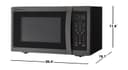1.4 Cu. Ft. 1100w Black Stainless Steel Countertop Microwave Oven view 10