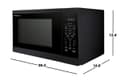 1.4 Cu. Ft. 1100w Black Countertop Microwave Oven view 18