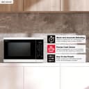 1.4 Cu. Ft. 1100w White Countertop Microwave Oven view 11