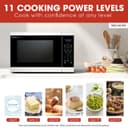 1.4 Cu. Ft. 1100w White Countertop Microwave Oven view 12