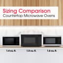 1.4 Cu. Ft. 1100w White Countertop Microwave Oven view 15