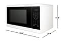 1.4 Cu. Ft. 1100w White Countertop Microwave Oven view 16