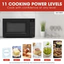 1.5 Cu. Ft. 900w Black Convection Countertop Microwave Oven view 15