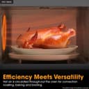 1.5 Cu. Ft. 900w Black Convection Countertop Microwave Oven view 17