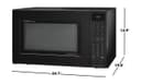 1.5 Cu. Ft. 900w Black Convection Countertop Microwave Oven view 21