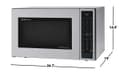 1.5 Cu. Ft. 900w Stainless Steel Convection Countertop Microwave Oven view 18