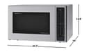 1.5 Cu. Ft. 900w Stainless Steel Convection Countertop Microwave Oven view 7