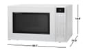 1.5 Cu. Ft. 900w White Convection Countertop Microwave Oven view 19