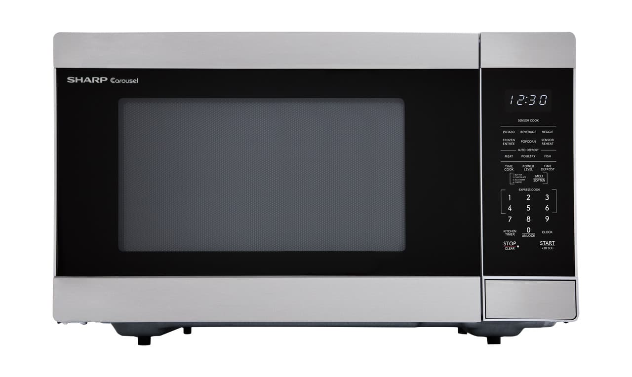 1.6 Cu. Ft. 1100w Stainless Steel Countertop Microwave Oven