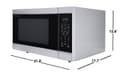 1.6 Cu. Ft. 1100w Stainless Steel Countertop Microwave Oven view 13