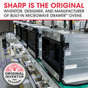 24 In. 1.2 Cu. Ft. 950w Black Stainless Steel Microwave Drawer Oven view 6