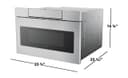 24 In. 1.2 Cu. Ft. 950w Stainless Steel Microwave Drawer Oven view 10