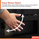 24 In. 1.2 Cu. Ft. Deco Series Built-in Smart Microwave Drawer™ Oven With Easy Wave Open In Black view 6