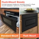 24 In. 1.2 Cu. Ft. Deco Series Built-in Smart Microwave Drawer™ Oven With Easy Wave Open In Black view 12