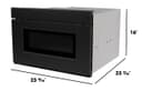 24 In. 1.2 Cu. Ft. Deco Series Built-in Smart Microwave Drawer™ Oven With Easy Wave Open In Black view 23