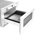 24 In. 1.2 Cu. Ft. Deco Series Built-in Smart Microwave Drawer™ Oven With Easy Wave Open In White view 5