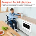 24 In. 1.2 Cu. Ft. Deco Series Built-in Smart Microwave Drawer™ Oven With Easy Wave Open In White view 14