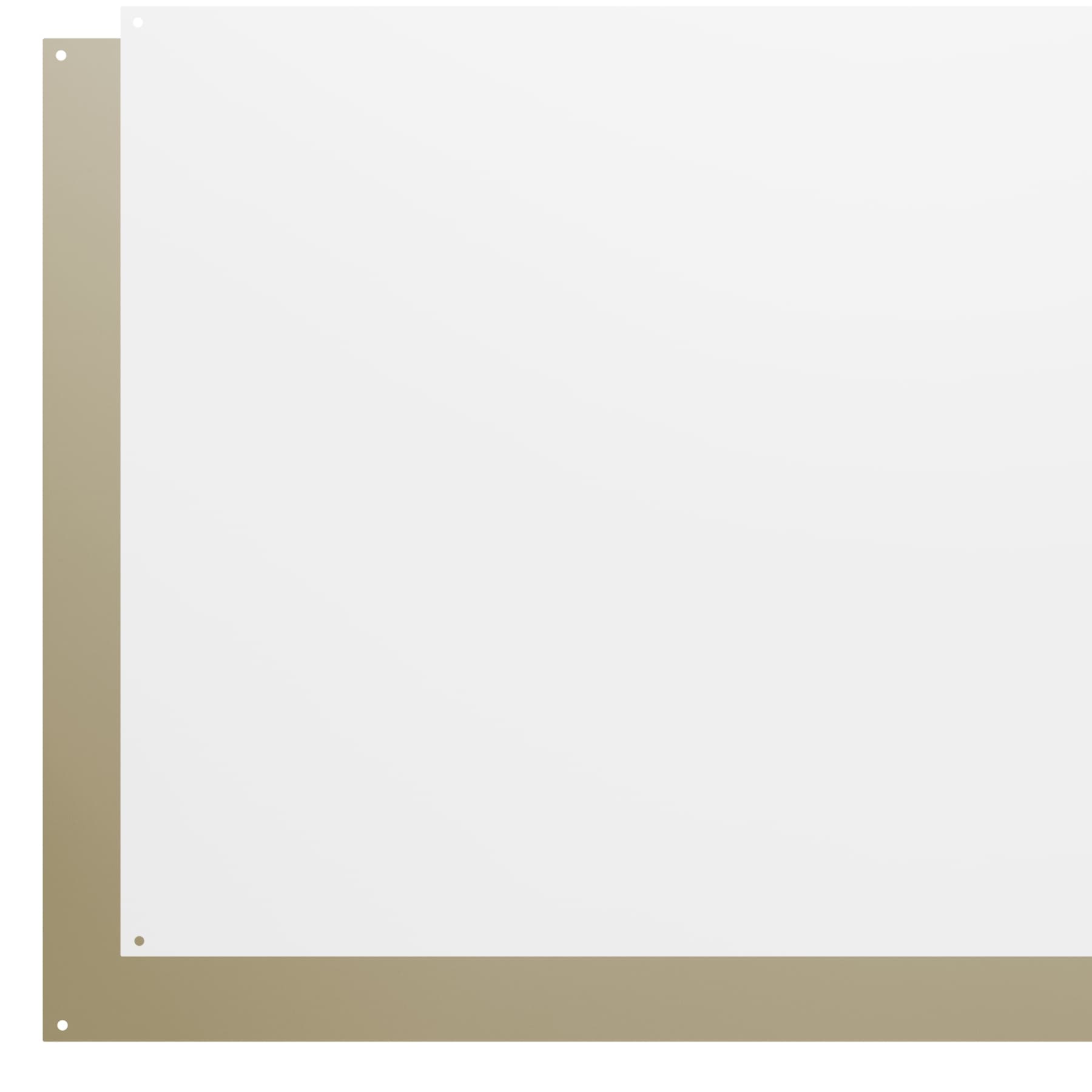 24-Inch wide Backsplash in Reversible White/Almond