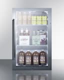 Shallow Depth Indoor/Outdoor Beverage Cooler, ADA Compliant view 7