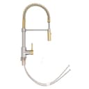 Autograph Edition Sierra Pull Down Spring Single Handle Kitchen Faucet In Brushed Nickel And Champagne Bronze view 7