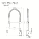Autograph Edition Sierra Pull Down Spring Single Handle Kitchen Faucet In Matte Black And Champagne Bronze view 11