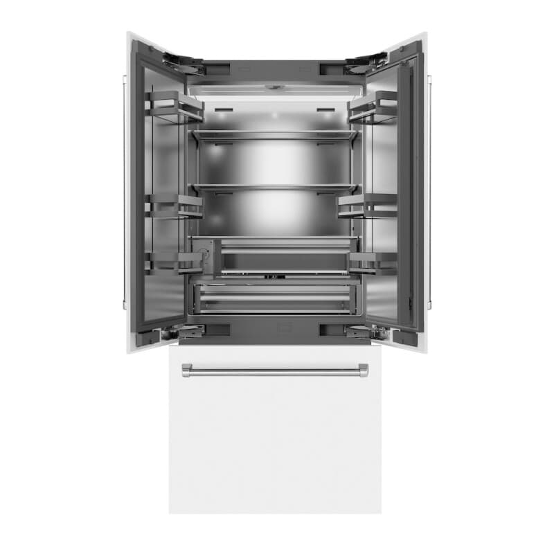 36 in. 19.6 cu. ft. French Door Built-In Bottom Freezer Refrigerator with Water Dispenser and Ice Maker