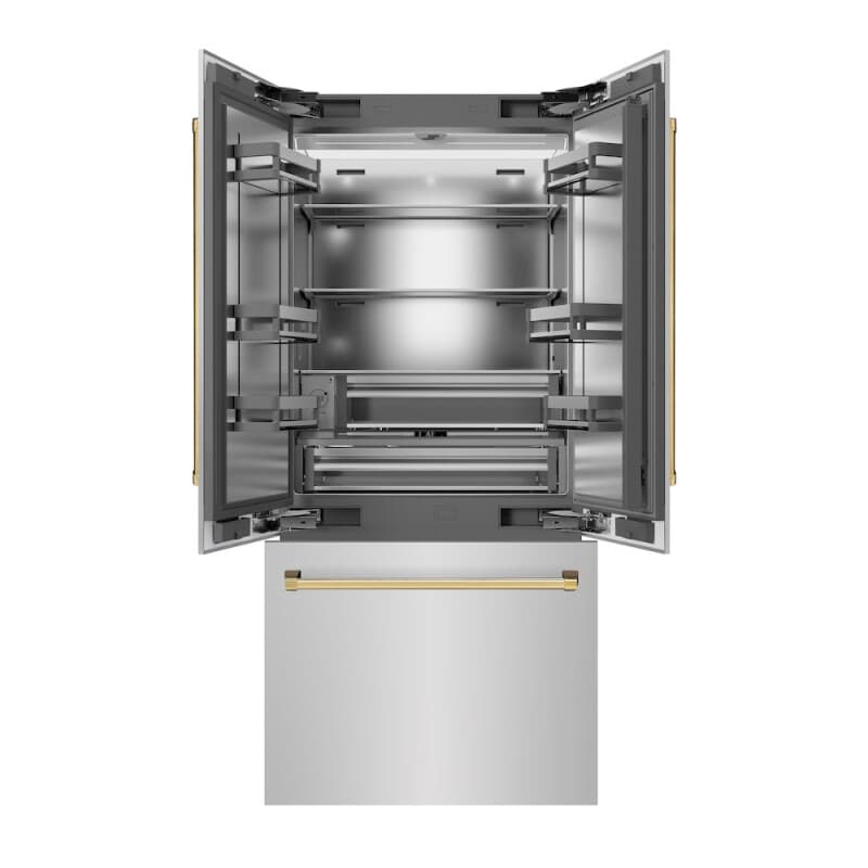 Autograph Edition 36 in. 19.6 cu. ft. French Door Built-In Bottom Freezer Refrigerator with Water Dispenser and Ice Maker