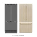 Autograph Edition 36 in. 19.6 cu. ft. Panel Ready French Door Built-In Bottom Freezer Refrigerator with Water Dispenser and Ice Maker with Stainless Steel Interior and Champagne Bronze Accents view 2