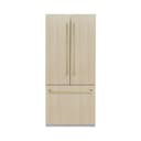 Autograph Edition 36 in. 19.6 cu. ft. Panel Ready French Door Built-In Bottom Freezer Refrigerator with Water Dispenser and Ice Maker with Stainless Steel Interior and Champagne Bronze Accents view 4