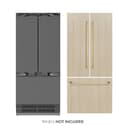 Autograph Edition 36 in. 19.6 cu. ft. Panel Ready French Door Built-In Bottom Freezer Refrigerator with Water Dispenser and Ice Maker with Stainless Steel Interior and Polished Gold Accents view 2