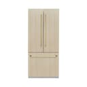 Autograph Edition 36 in. 19.6 cu. ft. Panel Ready French Door Built-In Bottom Freezer Refrigerator with Water Dispenser and Ice Maker with Stainless Steel Interior and Polished Gold Accents view 4