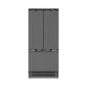 Autograph Edition 36 in. 19.6 cu. ft. Panel Ready French Door Built-In Bottom Freezer Refrigerator with Water Dispenser and Ice Maker with Stainless Steel Interior and Polished Gold Accents view 5