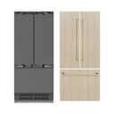 Autograph Edition 36 in. 19.6 cu. ft. Panel Ready French Door Built-In Bottom Freezer Refrigerator with Water Dispenser and Ice Maker with Stainless Steel Interior and Polished Gold Accents view 6