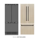 Autograph Edition 36 in. 19.6 cu. ft. Panel Ready French Door Built-In Bottom Freezer Refrigerator with Water Dispenser and Ice Maker with Stainless Steel Interior and Matte Black Accents view 2