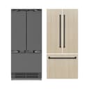 Autograph Edition 36 in. 19.6 cu. ft. Panel Ready French Door Built-In Bottom Freezer Refrigerator with Water Dispenser and Ice Maker with Stainless Steel Interior and Matte Black Accents view 6